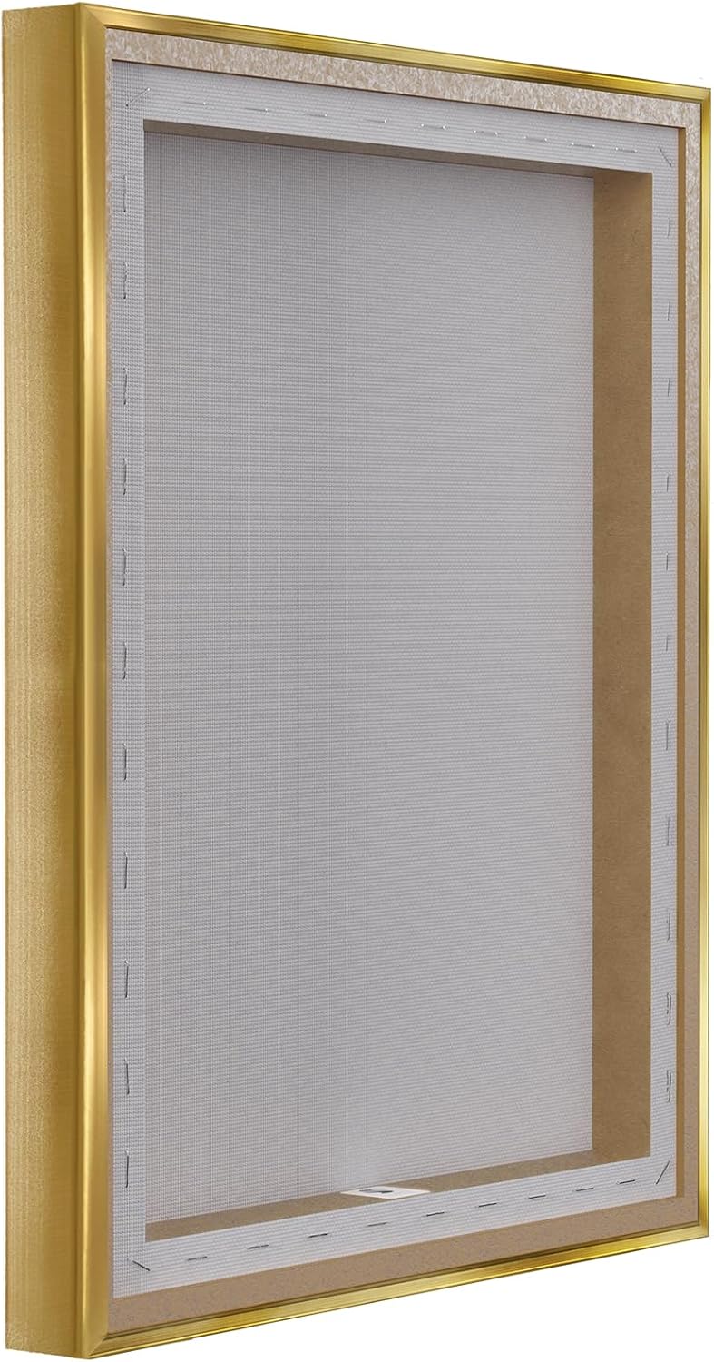 Stupell Industries 'Otis Redding Collage'| Floating Frame Canvas Art | Stupell Industries | Gold, 25 x 31 Inches, Easy to Hang and Sturdy, Made in USA, by Sabin