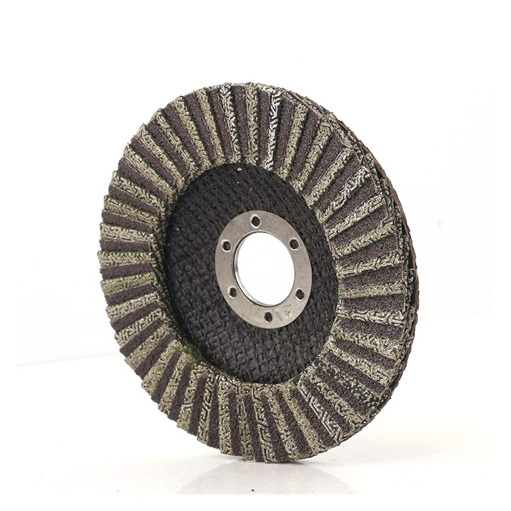 Electroplated Dry Wet Flap Disc 4.5 Inch Diamond Polishing Wheels for Grinder - 60#-400# Grit for Metal, Glass, Stone,(Grit 60-100-200-400)