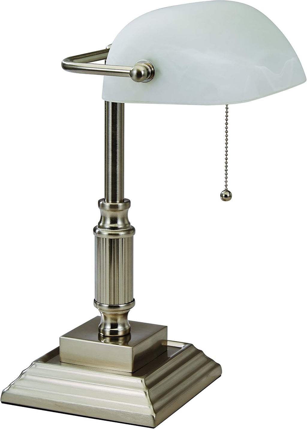 V-Light Banker's Desk Task Lamp, Brushed Nickel (VS688029BN)