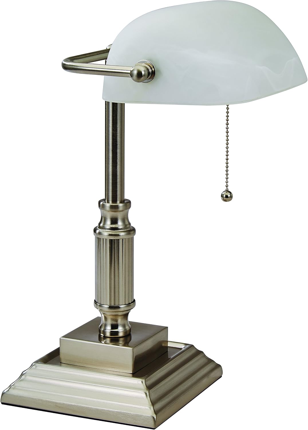 V-Light Banker's Desk Task Lamp, Brushed Nickel (VS688029BN)