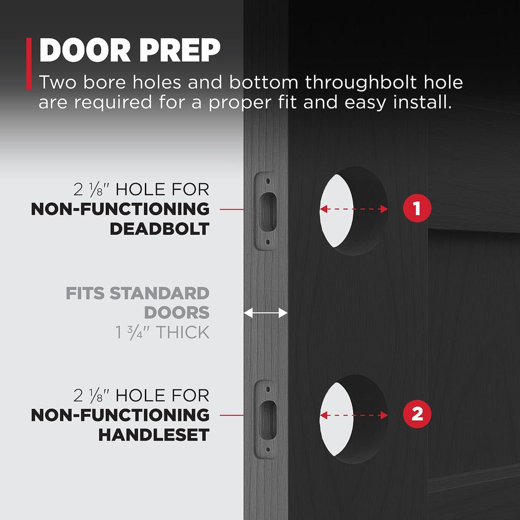 Kwikset San Clemente Front Door Lock Handle and Deadbolt Set, Entry Door Handleset Exterior with Interior Reversible Lever, Venetian Bronze, Pick Resistant SmartKey Rekey Deadbolt Security