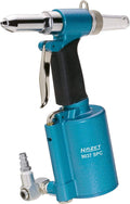 HAZET Blind Rivet Gun 9037SPC I Pneumatic, Hydraulic, 4 Nosepieces, Pulling Force:8700N, Rivet Size: 2.4-4.0.31 in, Stroke Length 0.55 in I Tool for Setting Blind Rivets