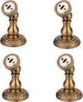 4PCS Magnetic Door Stop, Heavy Duty Magnet Door Stopper, Wall/Floor Mounted Door Holder, Door Catch Stopper with Mounting Screws,Gold (Color : Gold)