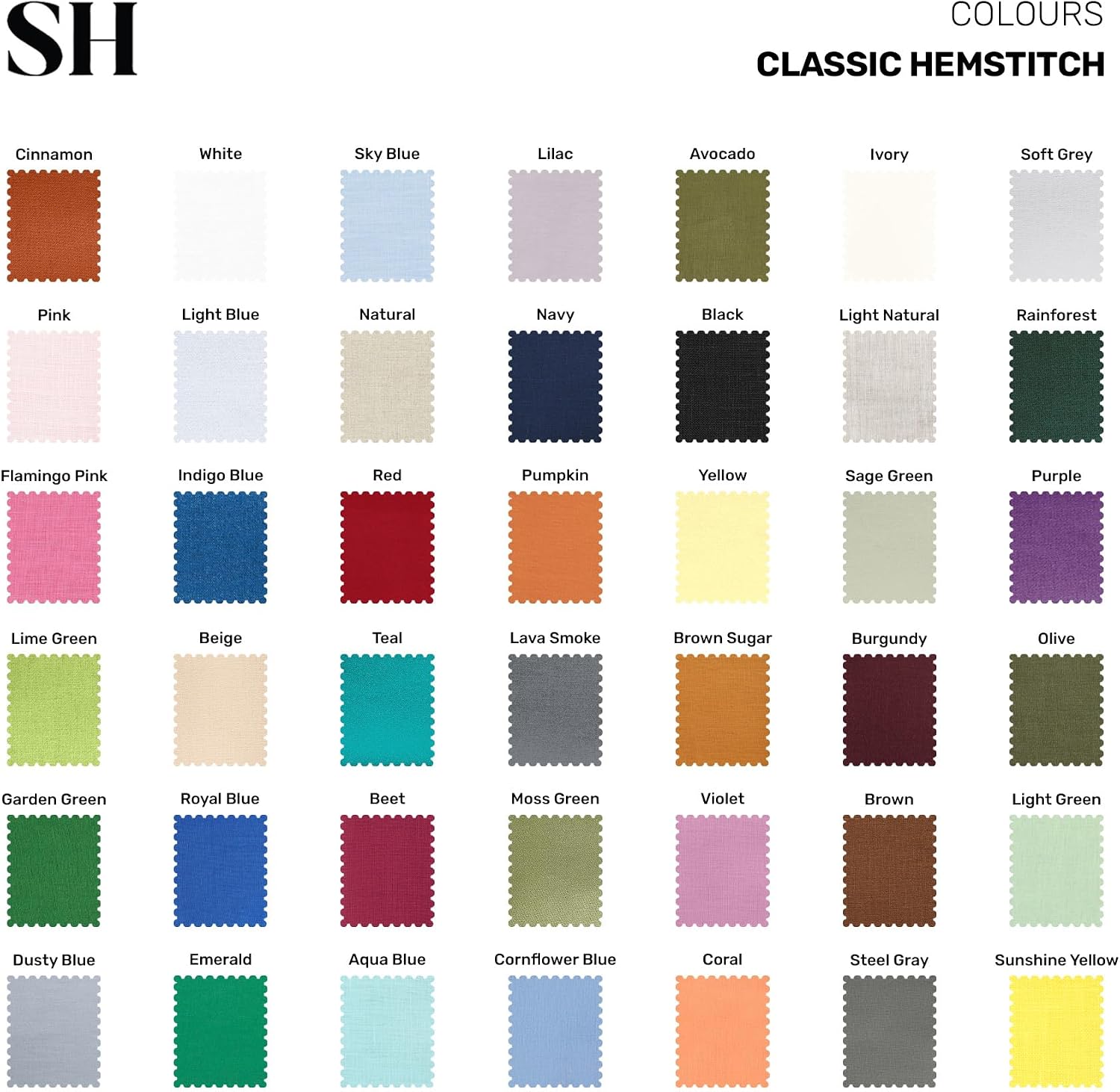 Solino Home Dusty Blue Linen Tablecloth 60 x 120 Inch - 100% Pure Linen Hemstitch Table Cloth for Rectangle Tables - Classic Hemstitch, Machine Washable Tablecloth for Summer