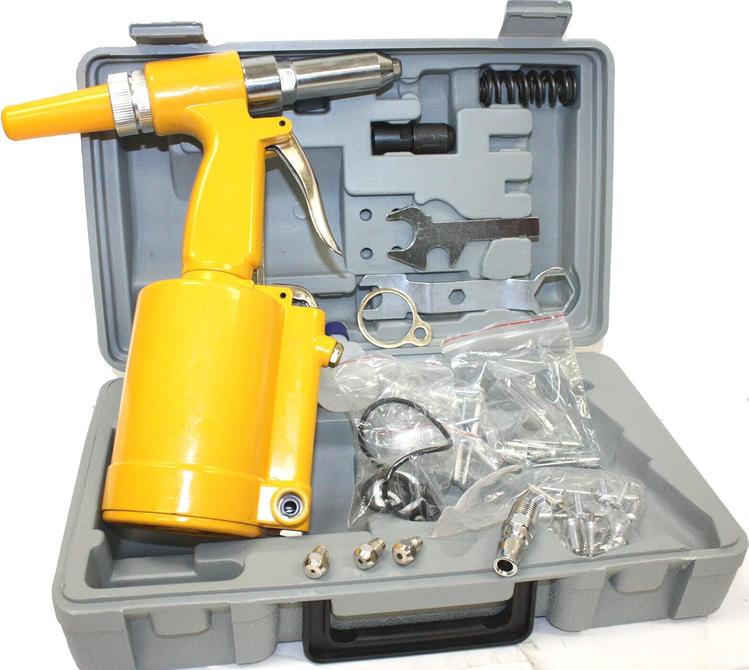 ARC-POWER Pneumatic Air Hydraulic Pop Rivet Gun Riveter Riveting 3/16' 5/32' 1/8' 3/32'