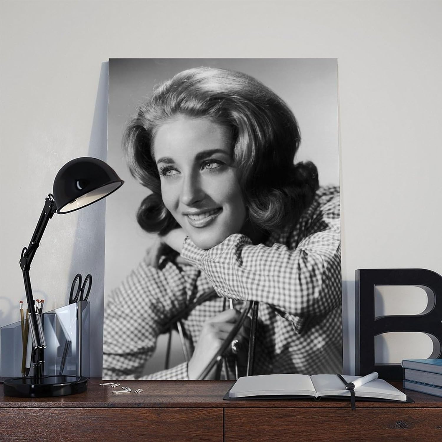 TONITOTA Lesley Gore Classic Rock Music Legend Celebrity Home Bedroom Decor Poster | Retro Historical Black And White Photos | Frame 24x36inch