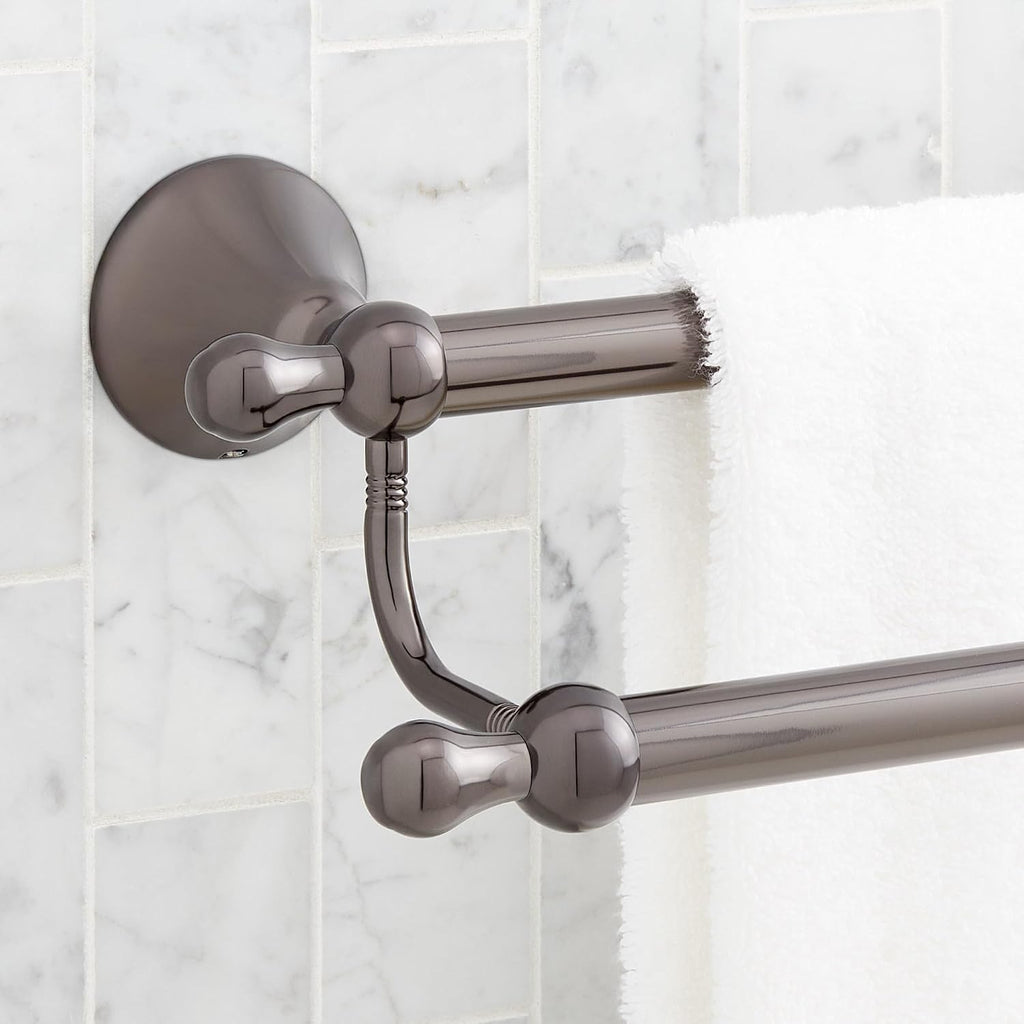 Signature Hardware 955107 Traditional 26-3/4' Towel Bar - Gunmetal