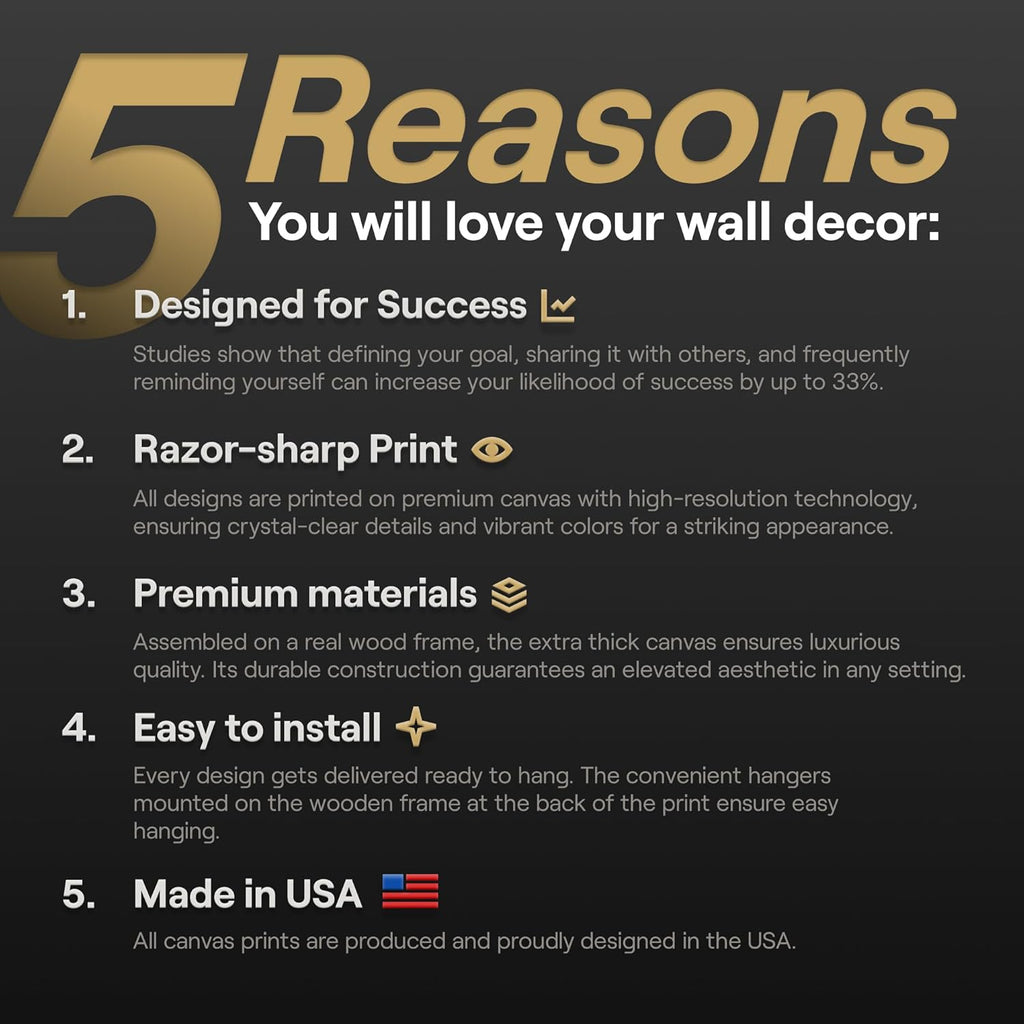 Motivational Wall Decor - Can Do Hard Things - Hanging Art for Office and Bedroom, Inspirational Wall Decor, Mounted Motivating Art Work, Office Pictures Canva, Successs Quotes Poster (48'L x 36'W)