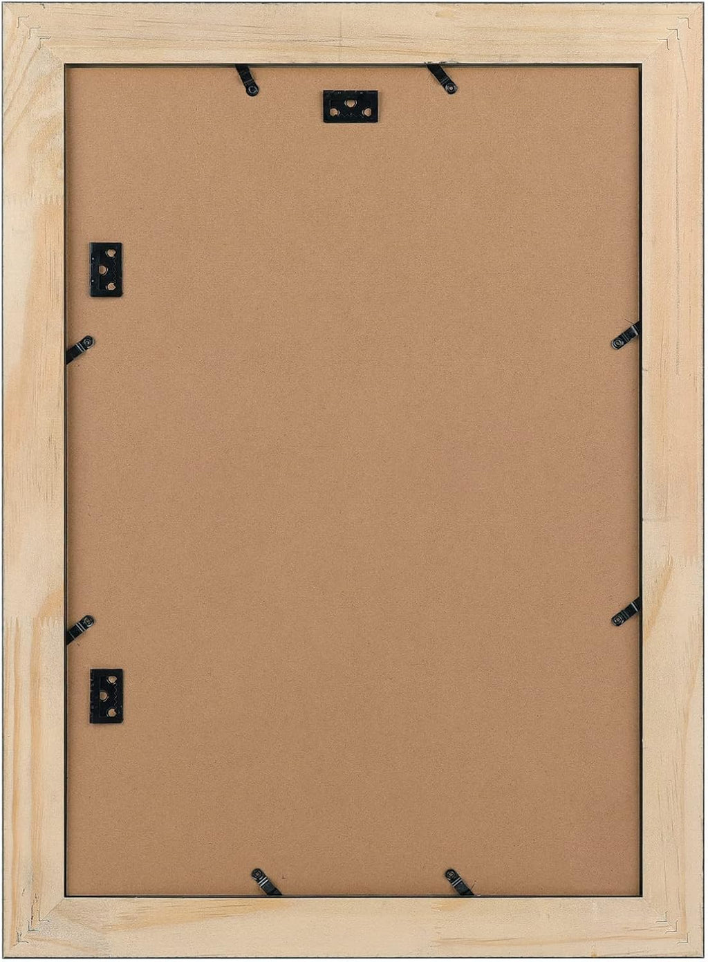Golden State Art, 13x19 Picture Frame - Displays 11x17 Photo with Mat or 13x19 Without Mat, Wide Moulding Solid Wood Frame for Wall Display, Black (4 Packs)