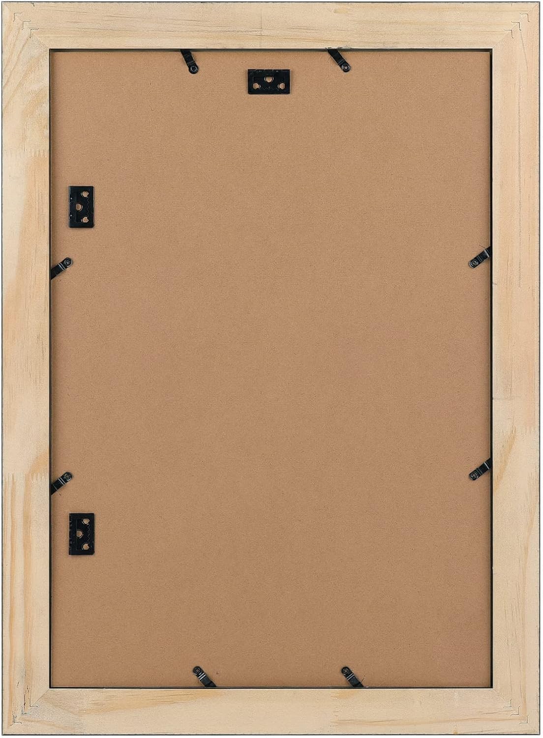Golden State Art, 13x19 Picture Frame - Displays 11x17 Photo with Mat or 13x19 Without Mat, Wide Moulding Solid Wood Frame for Wall Display, Black (4 Packs)