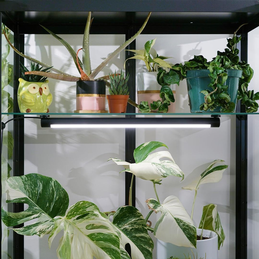 Soltech Solutions Grove™ LED Grow Light - Under-Cabinet/Shelving or wall Mounted LED bar Light for Indoor houseplants and Herbs - Touch Control Power and dimming (Black)