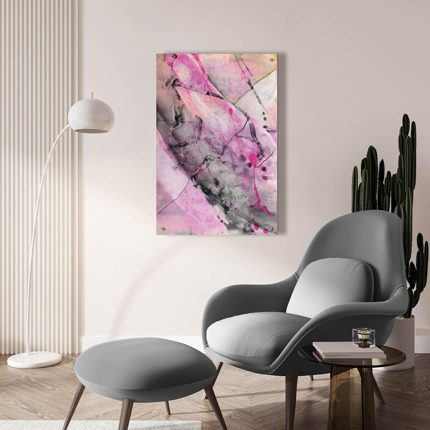 Epic Art 'Cracks In The Earth 1' by Albena Hristova Acrylic Glass Wall Art, 24' x 36'