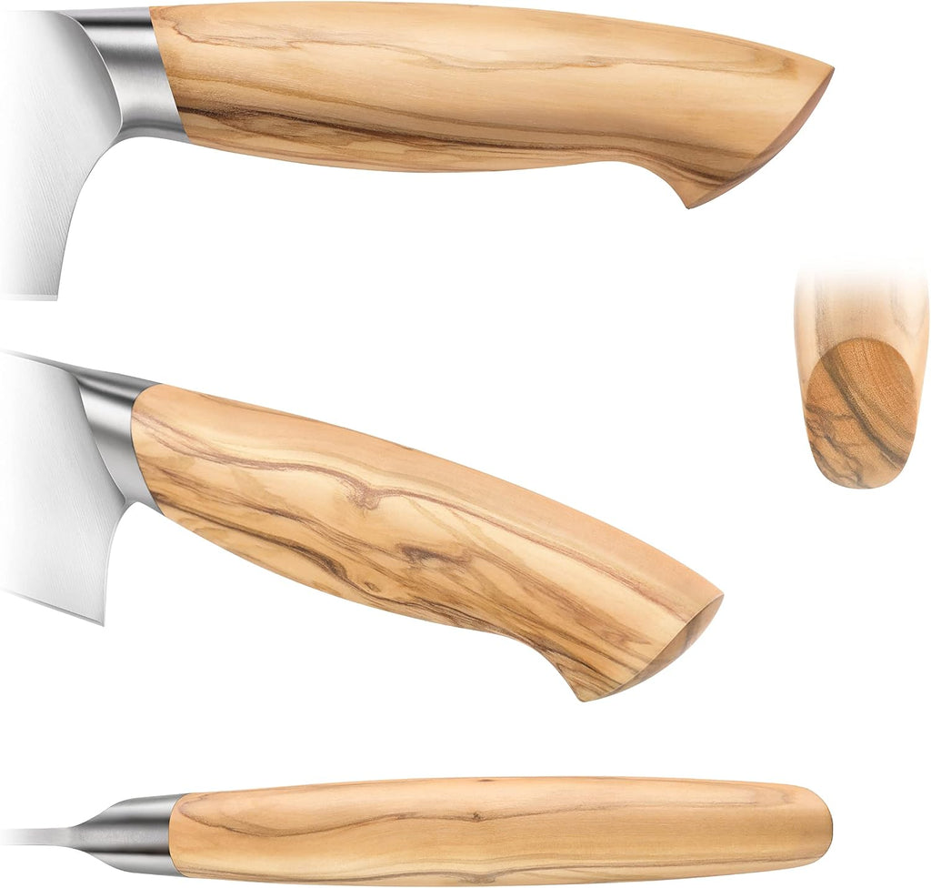 Cangshan OLIV Series 15-Piece Knife Block Set, Forged Swedish 14C28N Steel, Maple Block, 501691