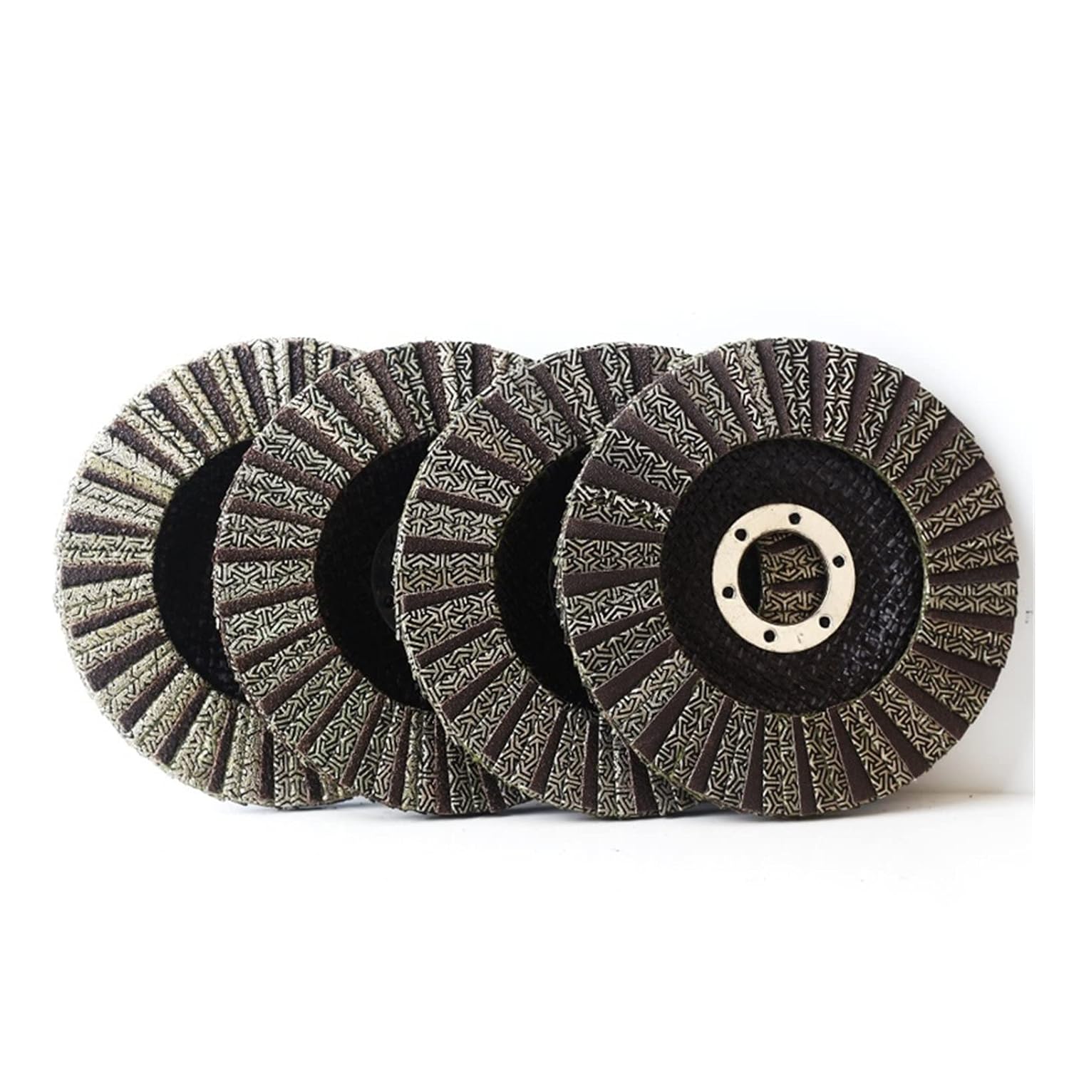 Electroplated Dry Wet Flap Disc 4.5 Inch Diamond Polishing Wheels for Grinder - 60#-400# Grit for Metal, Glass, Stone,(Grit 60-100-200-400)