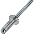 Pop Rivets 3/16' x 1/2' Aluminum Body Steel Mandrel Dome Head Blind Pack of 1000 Fastener Set LS17649F