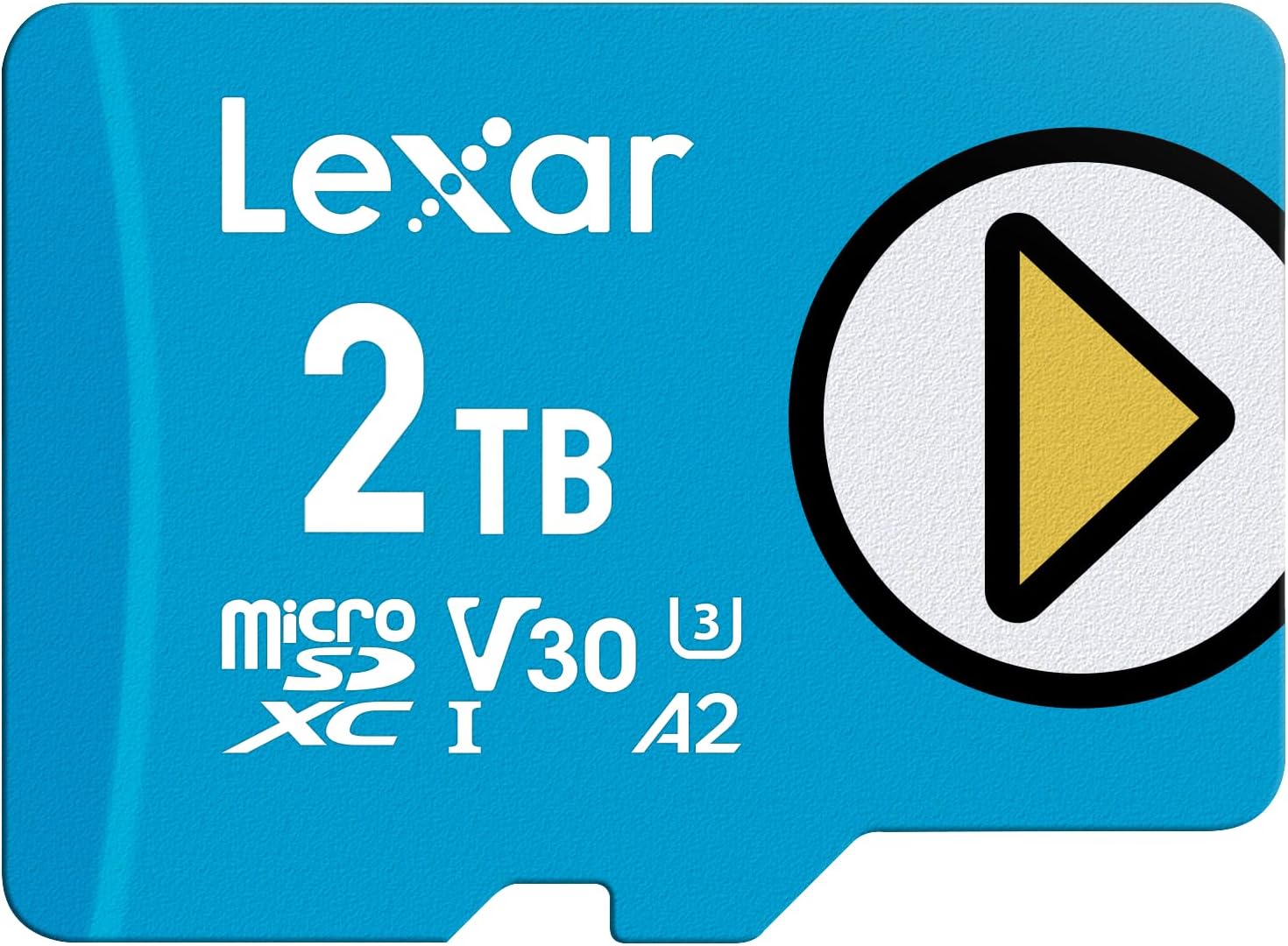Lexar 2TB Play Blue Micro SD Card, UHS-I, C10, U3, V30, A2, 4K, Up to 160MB/s microSDXC Memory Card, Expanded Storage for Nintendo-Switch 1, Gaming Devices, Smartphones, Tablets (LMSPLBL002T-BNNNU)