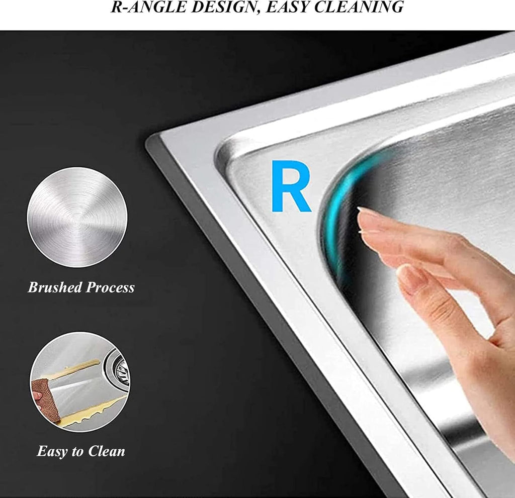 1 Compartment Single Bowl Sink of Stainless Steel Commercial Utility Basin with Faucet, Free Standing Utility Sink for Bar, Restaurant, Kitchen, Hotel and Home
