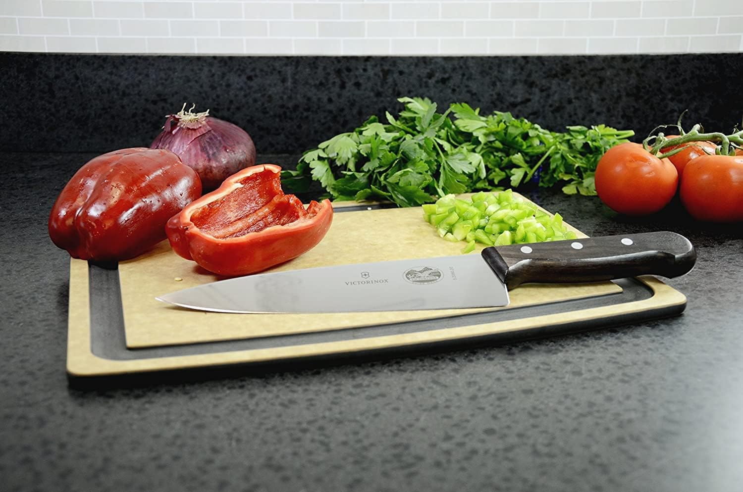 Victorinox Rosewood 3-Piece Flat Knife Set