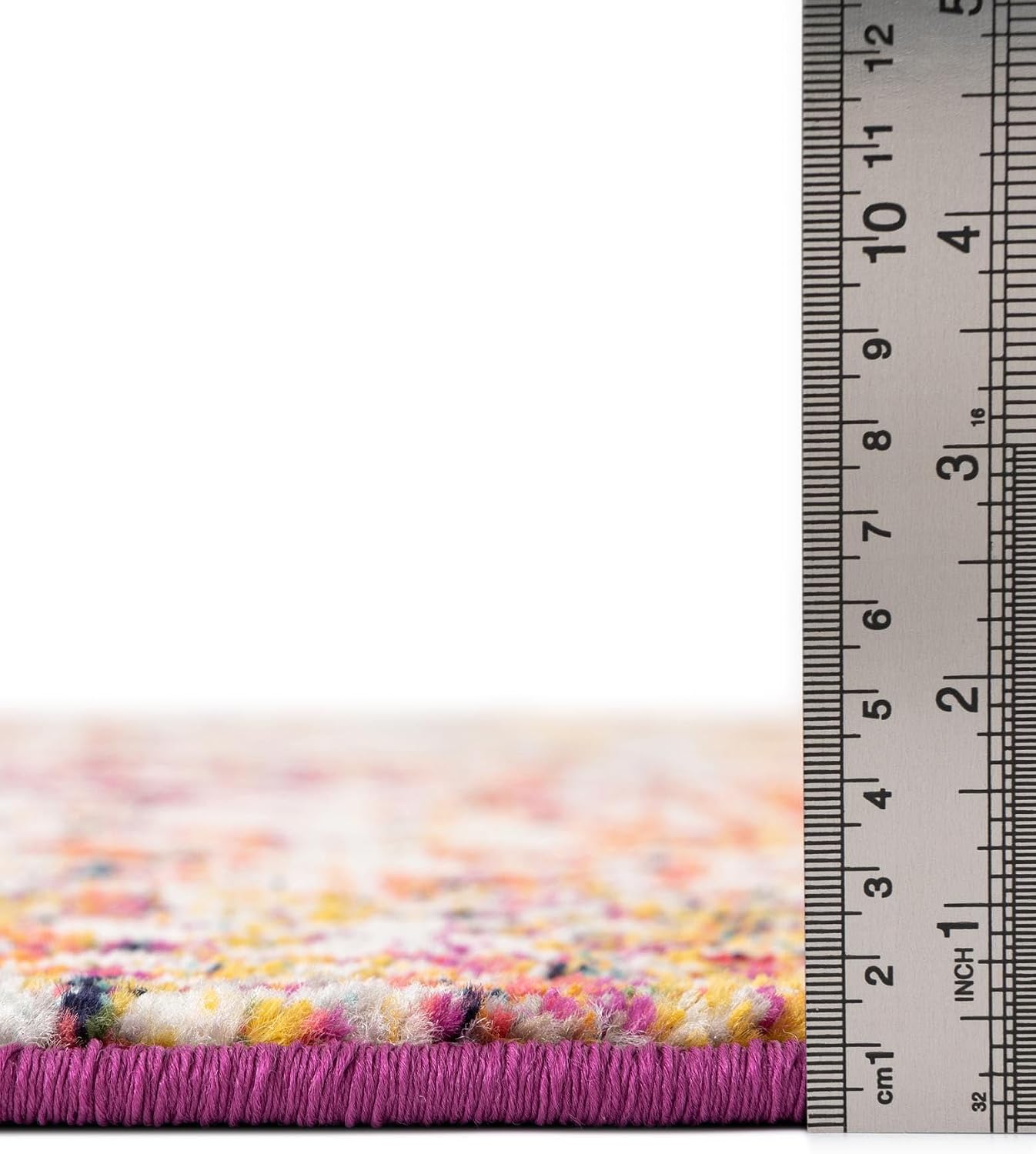Rugs.com Arlington Collection Rug – 10 Ft Runner Multi Medium-Pile Rug Perfect for Hallways, Entryways