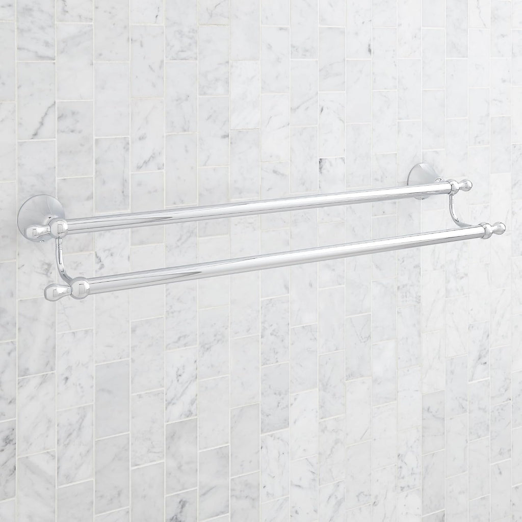 Signature Hardware 955107 Traditional 26-3/4' Towel Bar - Gunmetal
