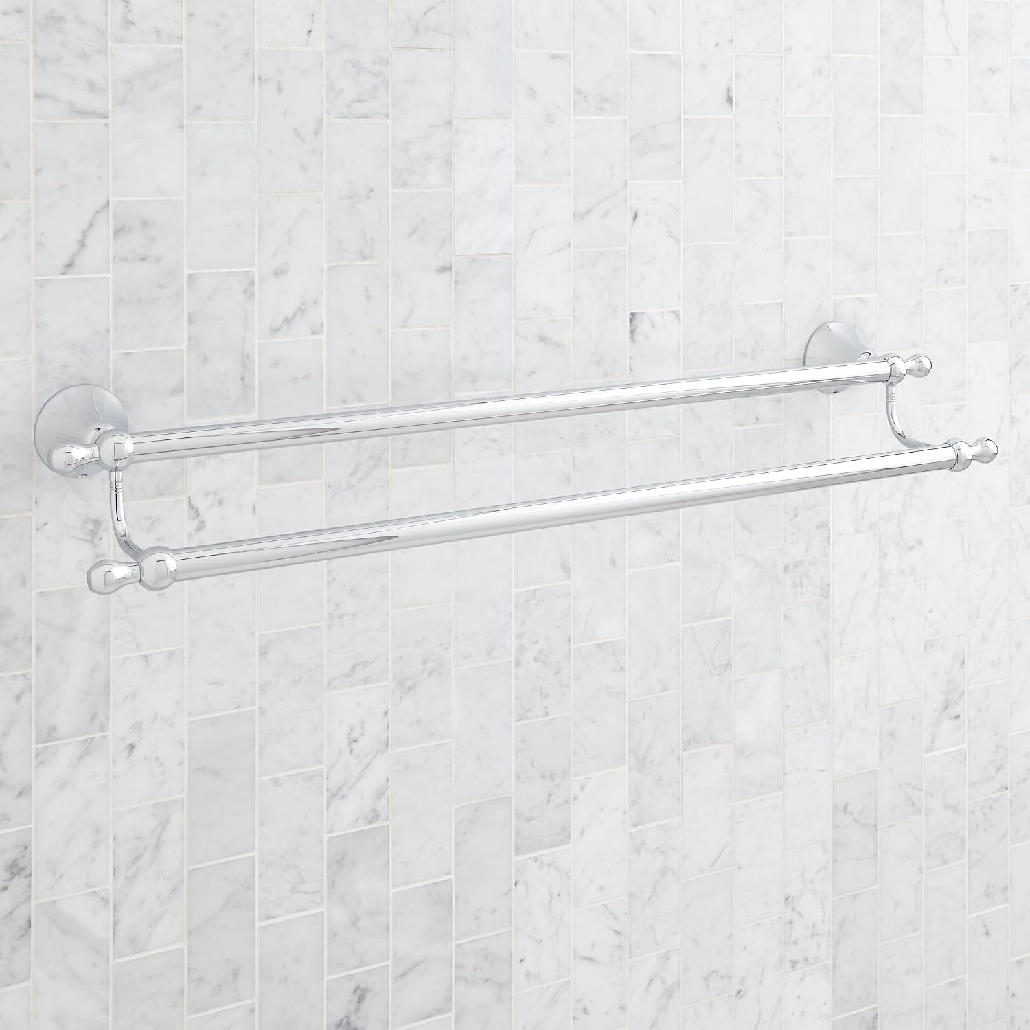 Signature Hardware 955107 Traditional 26-3/4' Towel Bar - Gunmetal