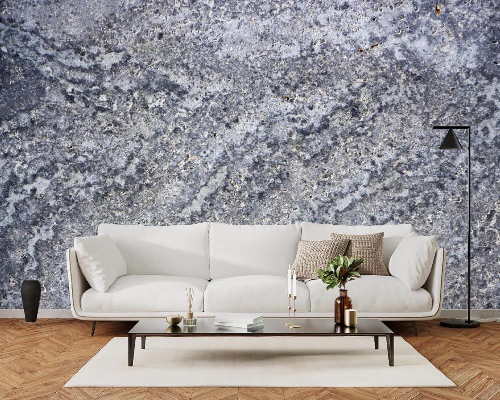 Gray Rock 3D Removable Wallpaper, Abstract Classic Peel and Stick Wallpaper Wall Decoration Mural,for Restaurant Living Room Bedroom Decor,Self-Adhesive-116 W x 91' H