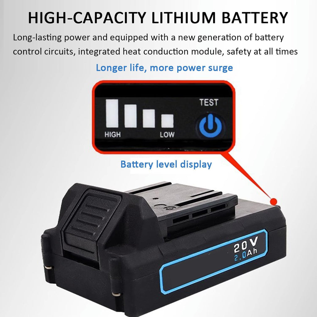 20-Volt Lithium-Ion Cordless Rivet Tool Kit,Cordless Pop Rivet Gun,2.4‑4.8mm Automatic Riveter,Battery and Charger Included