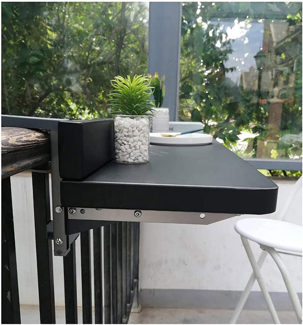 Outdoor Side Tables Balcony Table Floating Shelves Balcony Hanging Table with Adjustable Height Portable Balcony Bar Table for Railings Outdoor Wall-Mounted Floating Desks for Small Spaces