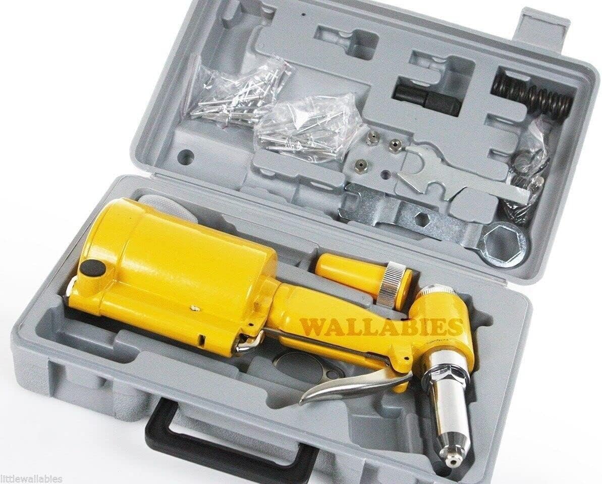 ARC-POWER Pneumatic Air Hydraulic Pop Rivet Gun Riveter Riveting Tool w/Carrying Case