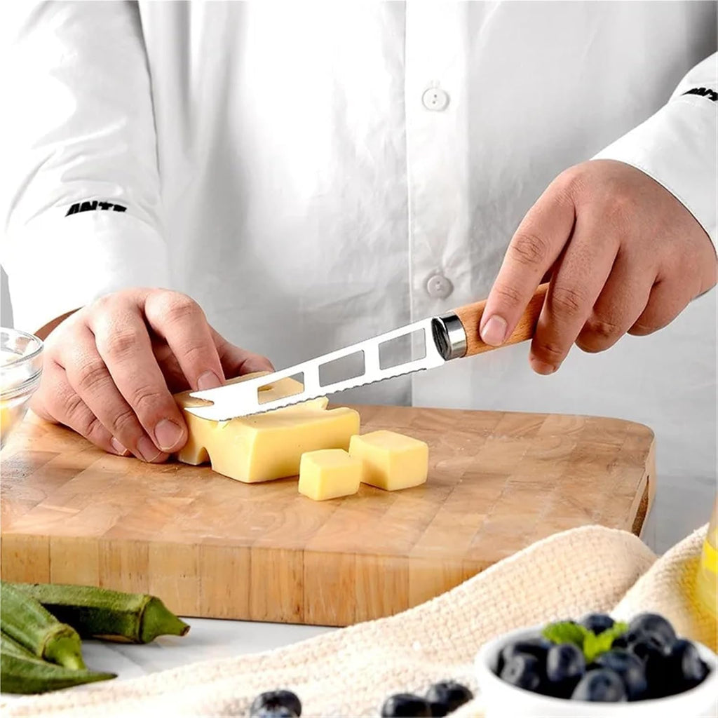 Cooking Utensils Set with Wooden Handle Can Opener Baking Tool Pizza Peeler Cheese Knife Kitchen Gadget