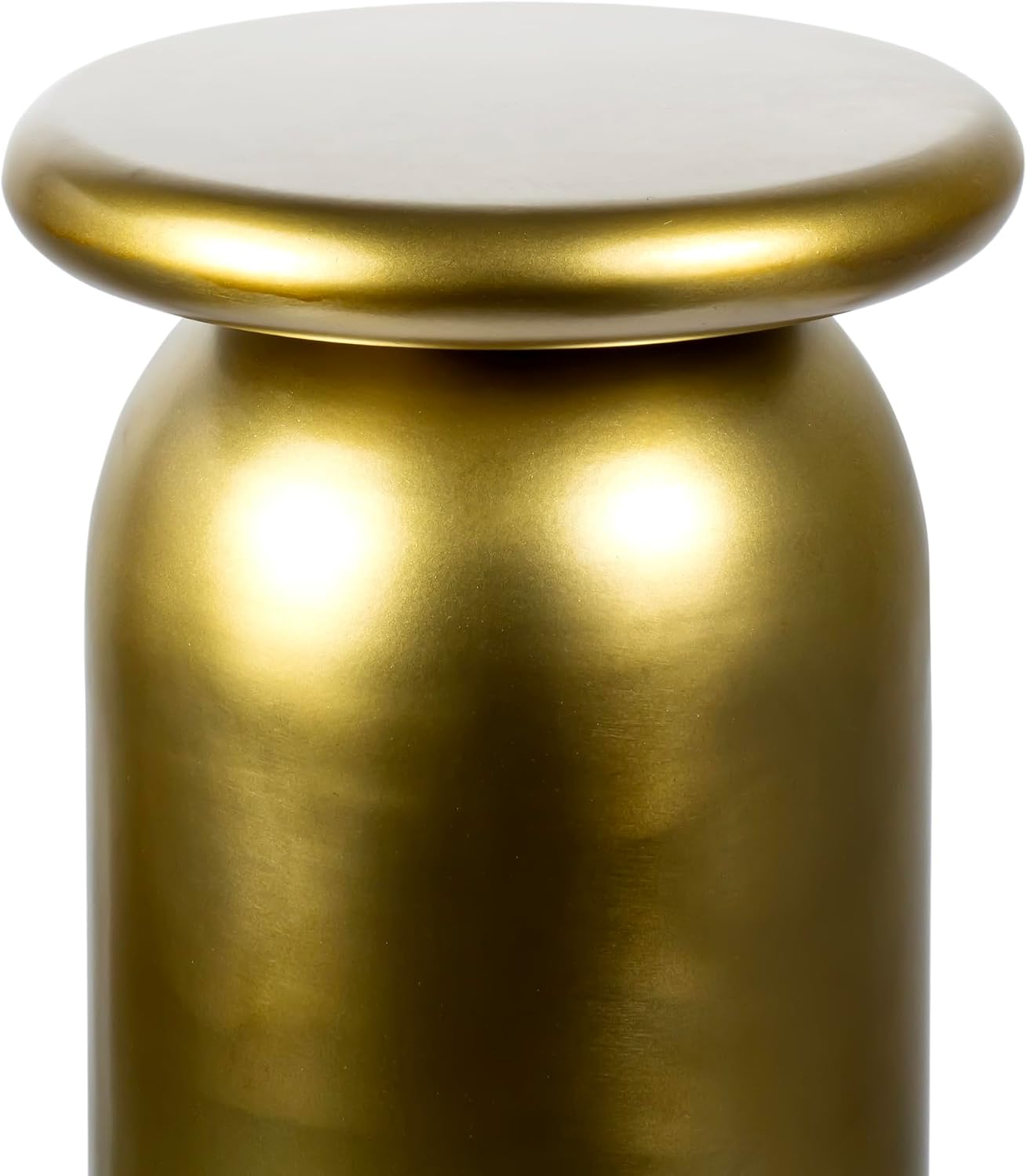 JONATHAN Y END1008B Miles 22.75' Mid-Century Modern Metal Sleek Cylinder Drink Table, Gold for Living Room, Bedroom, Office, Bathroom