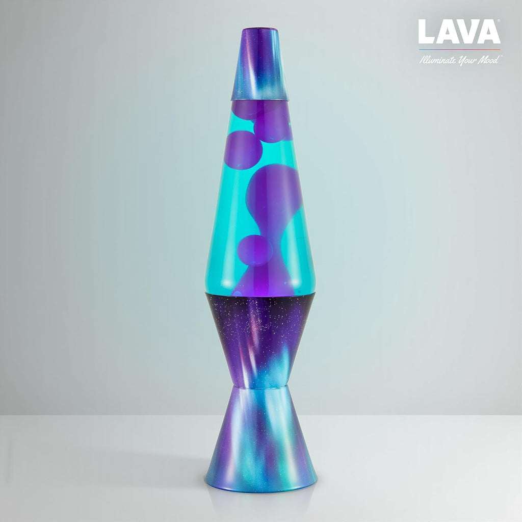 Lava The Original Lamp - 14.5' Aurora Borealis – Classic Liquid Motion Lamp - Purple Wax and Blue Liquid - Item #2047 (Amazon Exclusive),(Pack of 4)