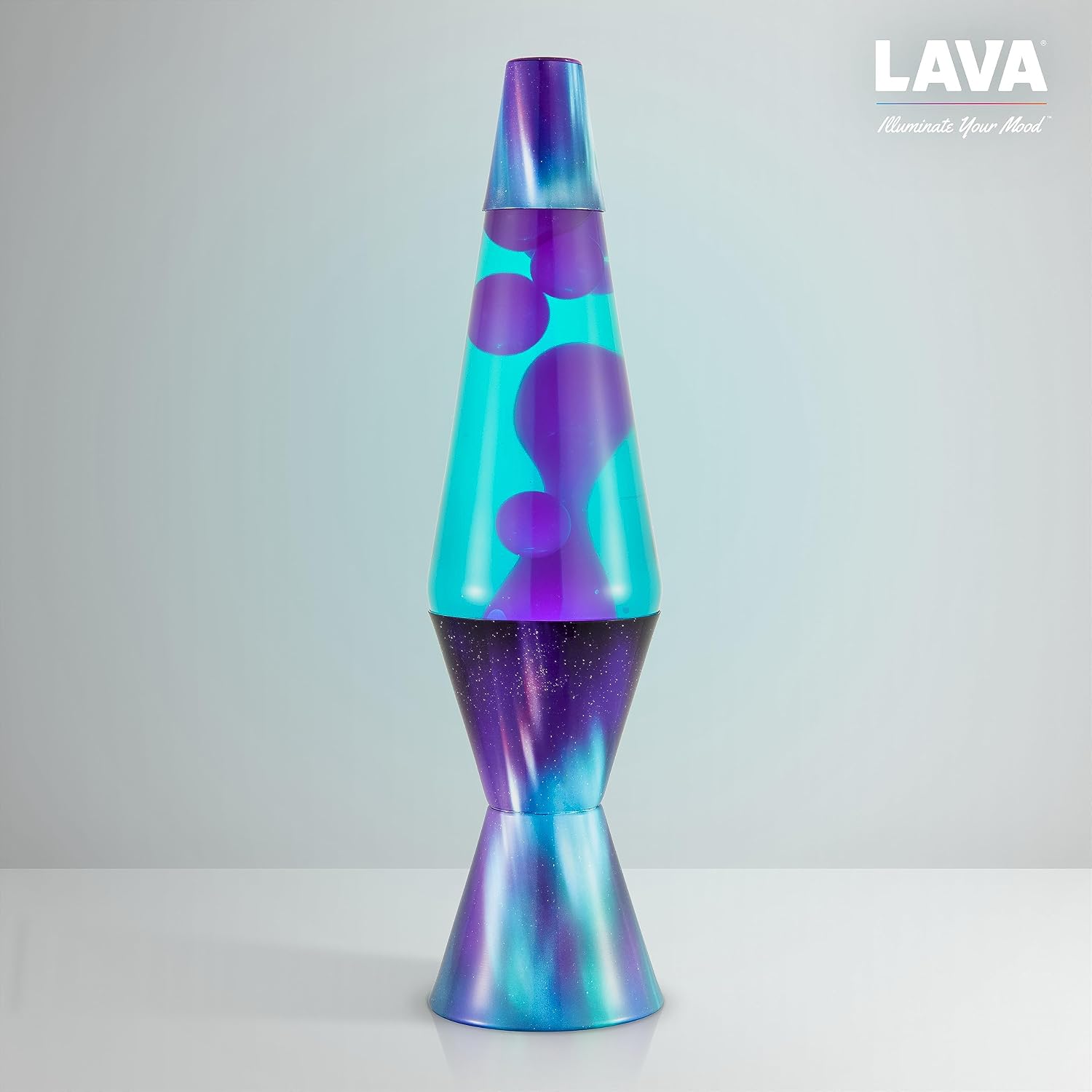 Lava The Original Lamp - 14.5' Aurora Borealis – Classic Liquid Motion Lamp - Purple Wax and Blue Liquid - Item #2047 (Amazon Exclusive),(Pack of 4)