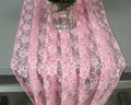 VDS Table Runner Lace Runner for Wedding Reception Party Table Decoration 27 x120 Inch (Pack of 15 Blush Pink)