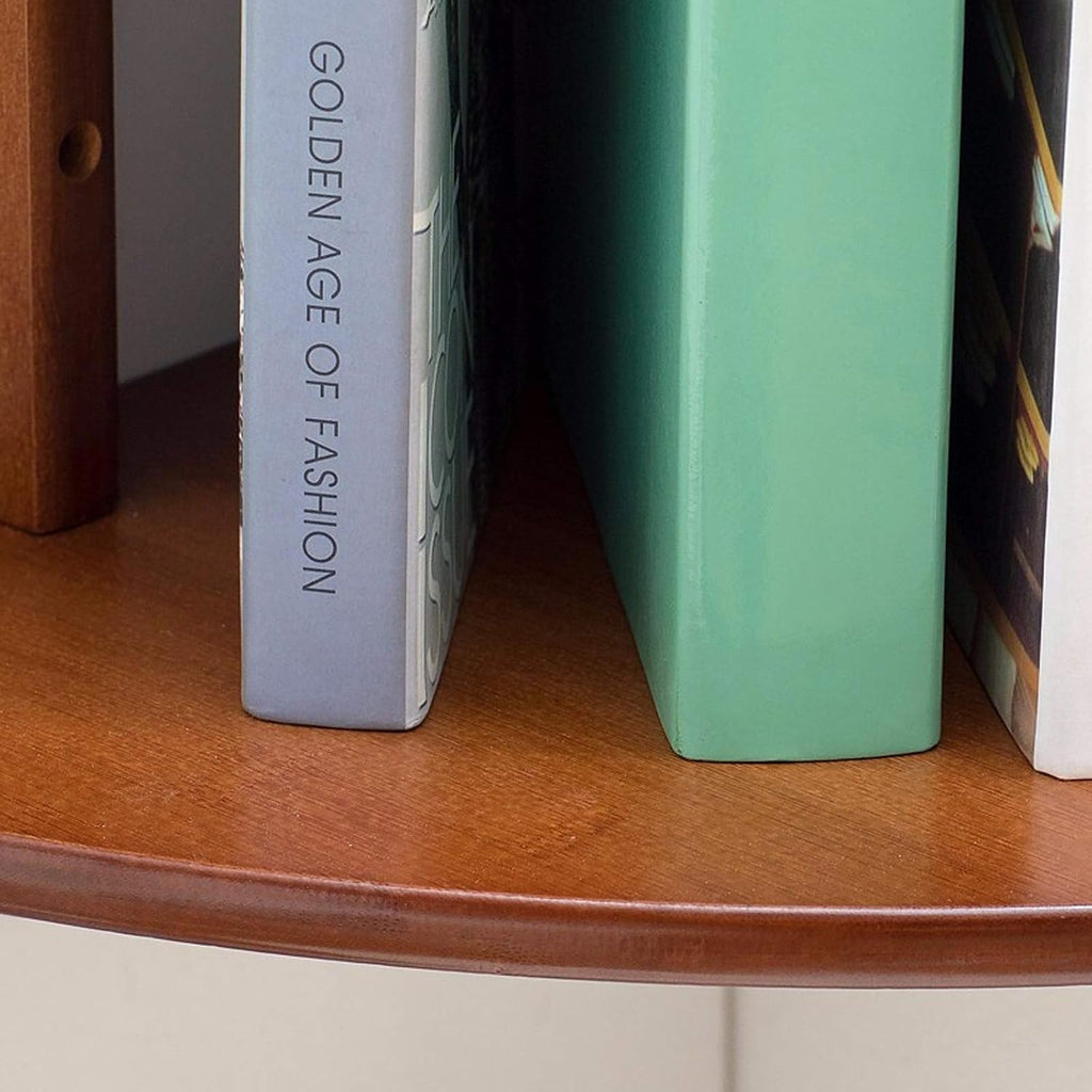 Bookshelf 2-Tier Wall Mount Corner Shelves Wall Mounted Open Book Shelf Space Saving Decorative Shelves for Home and Office Space for Living Room Home Office (Color : Brown)