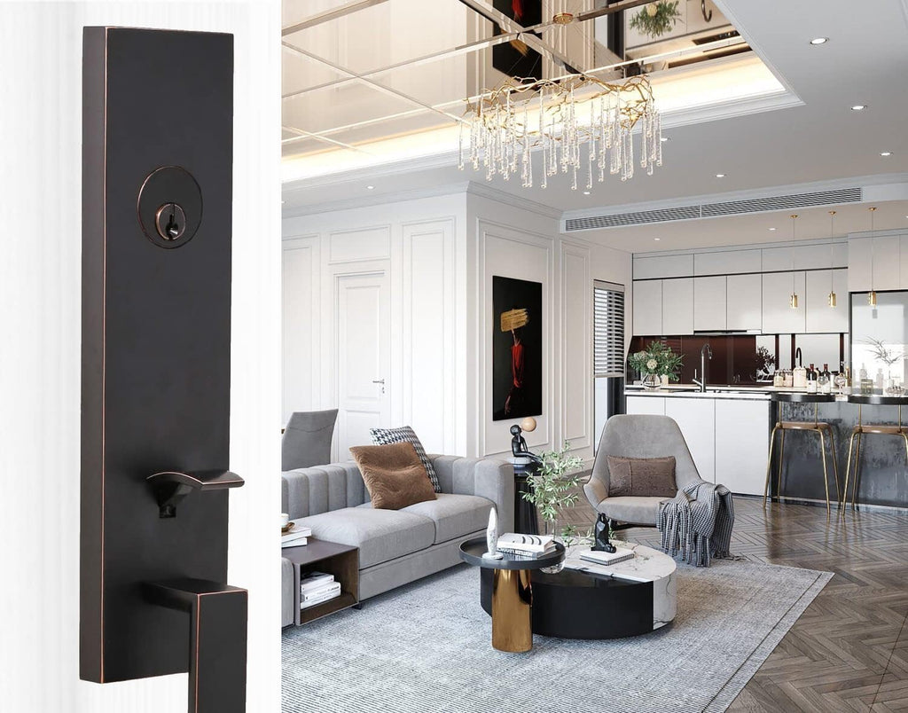 Weslock Leighton Entry Handle (Oil Rubbed Bronze)
