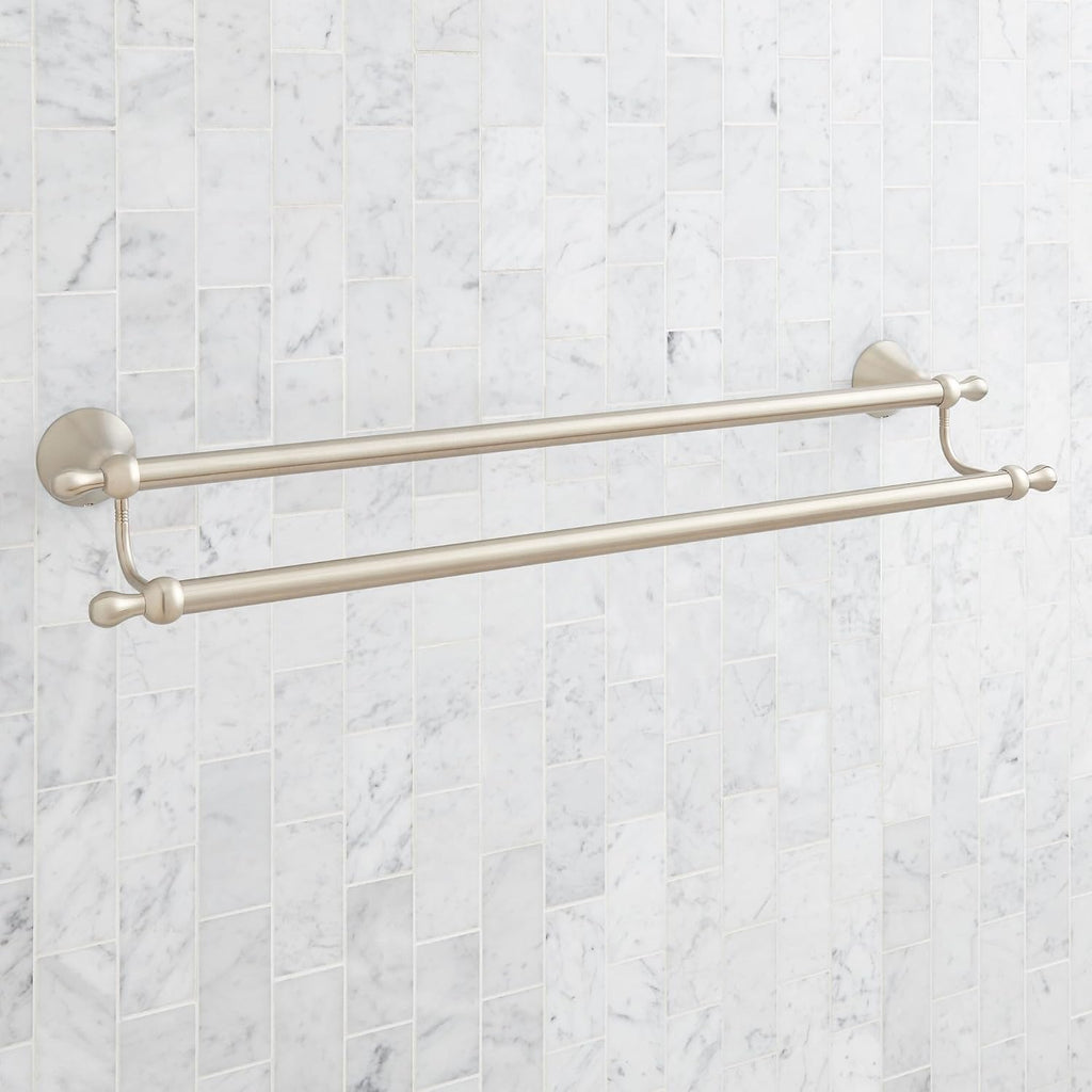 Signature Hardware 955107 Traditional 26-3/4' Towel Bar - Gunmetal