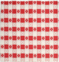 Hoffmaster Tissue/poly Tablecovers, 54' X 108', Red/white Gingham