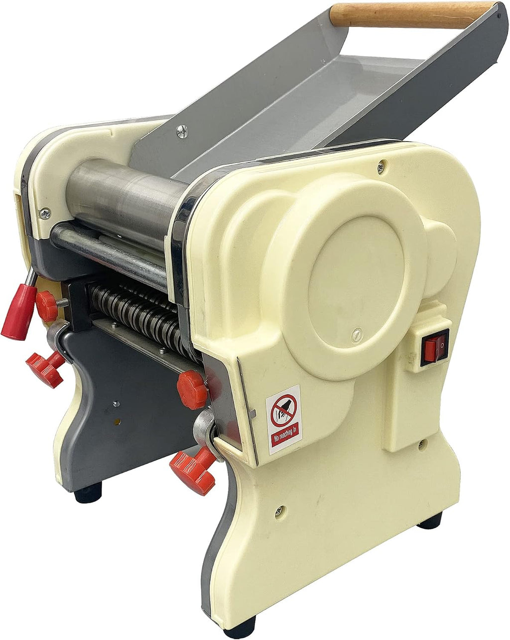 Techtongda Stainless Steel Electric Pasta Press Maker Noodle Machine Home Commercial 110v (3mm and 9mm wide knife #020344)