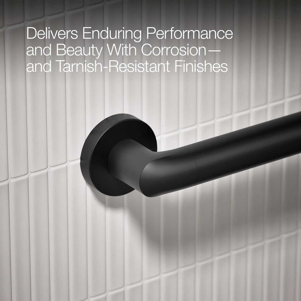 Kohler K-24551-BL Kumin Towel Bar, Matte Black