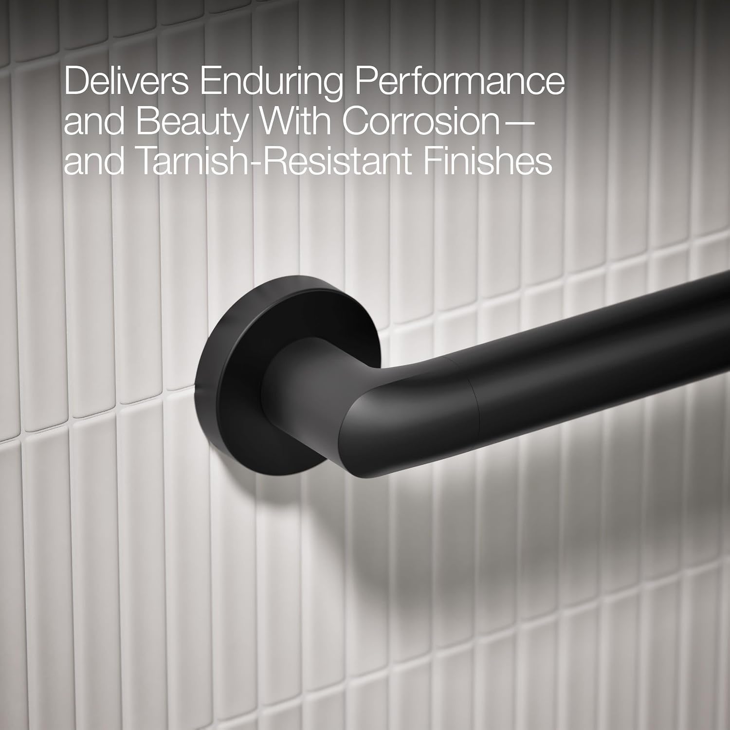 Kohler K-24551-BL Kumin Towel Bar, Matte Black
