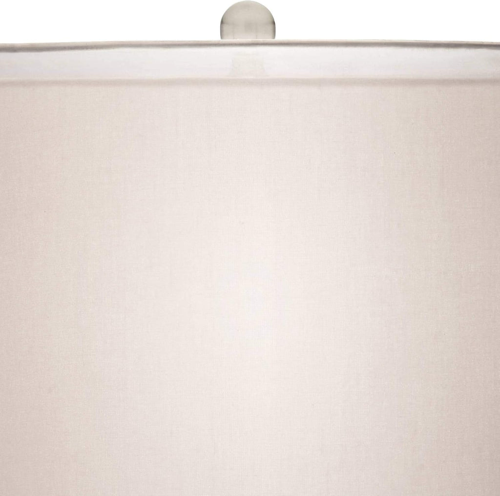 Possini Euro Design Swift Mid Century Modern Table Lamps 30.5' Tall Set of 2 Mercury Glass Chrome Double Sheer Drum Shade Decor Living Room Bedroom House Bedside Nightstand Home Office Entryway