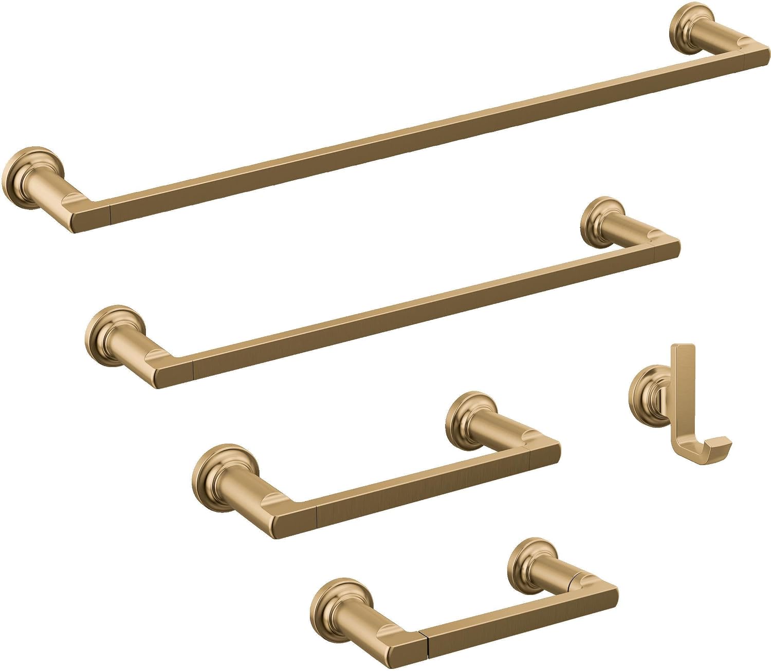 DELTA Faucet 78908-CZ Tetra 8 in. Hand Towel Bar Bath Hardware Accessory in Champagne Bronze (Pack of 3)