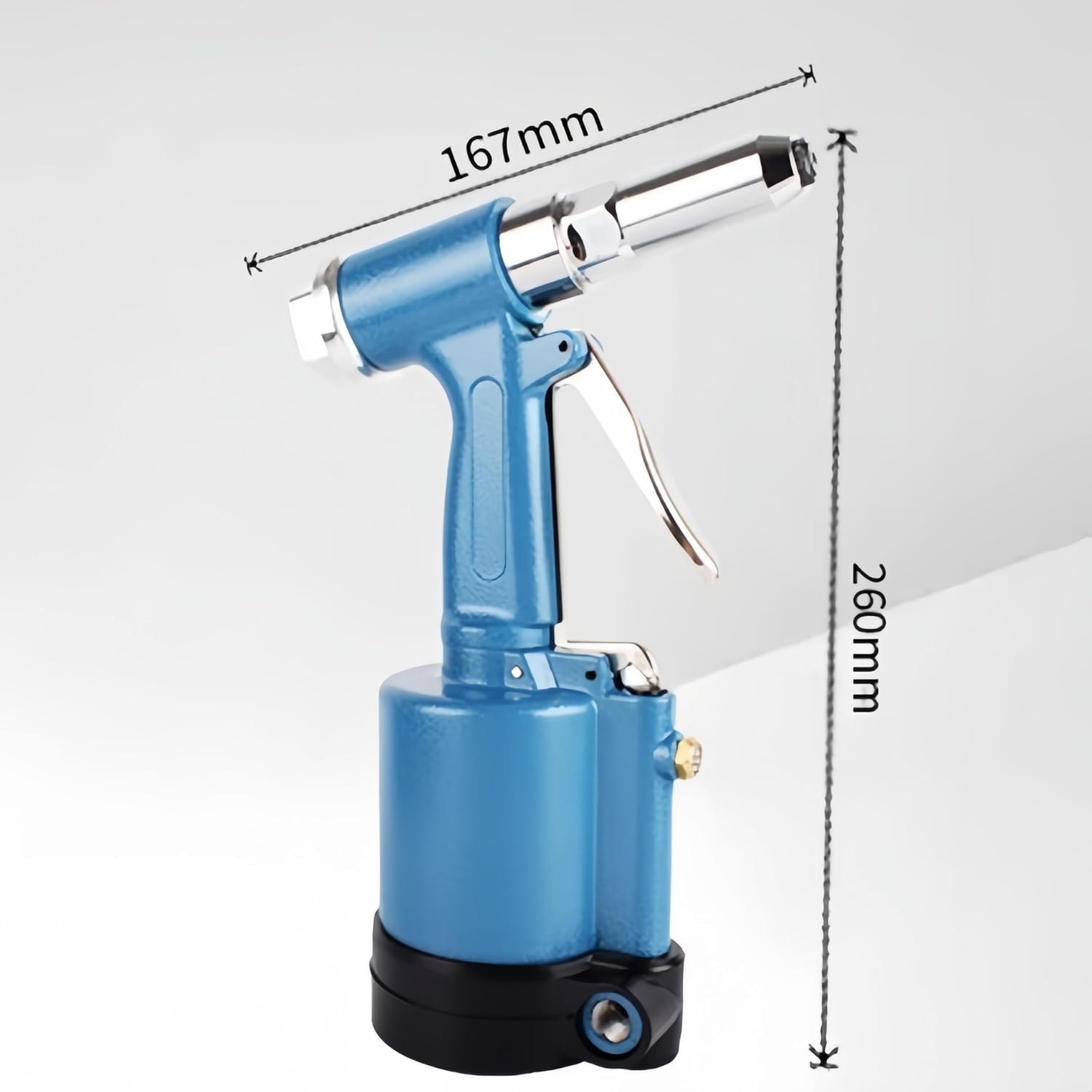 Heavy Duty Air Rivet Gun - Professional Pneumatic Pop Riveter or Automotive, Construction, Manufacturing Industries