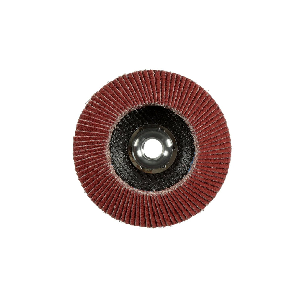 3M Cubitron II Flap Disc 967A, 40+, T29 Quick Change, 4-1/2 in x 5/8'-11, Giant, Pack of 10, Medium Pressure Applications, Light Deburring, Scale Removal, Oxide Removal, Surface Prep