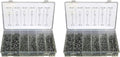 2 pack 1000pc 1/8' Aluminum Blind Pop Rivet Assortment 4 Hand/Air Riveter Gun Rivet Set, Jikkolumlukka