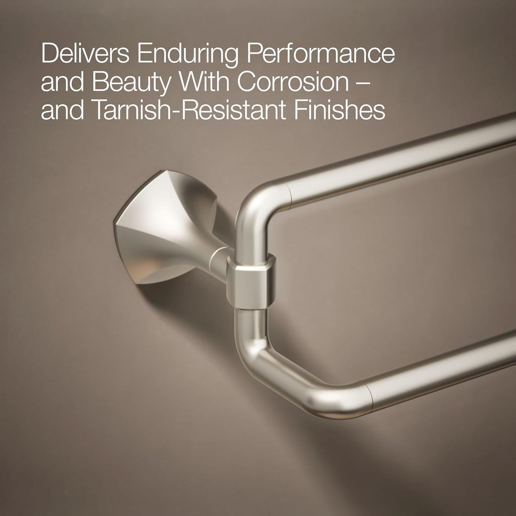 Kohler 27062-BN Occasion® 24' Double Towel bar, Vibrant Brushed Nickel