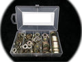 (Qty 175pcs) Grade 8 SAE Extra Thick Heavy Duty Flat Washer Assortment 175pcs Hardware Fastener Kit Set RV8096S