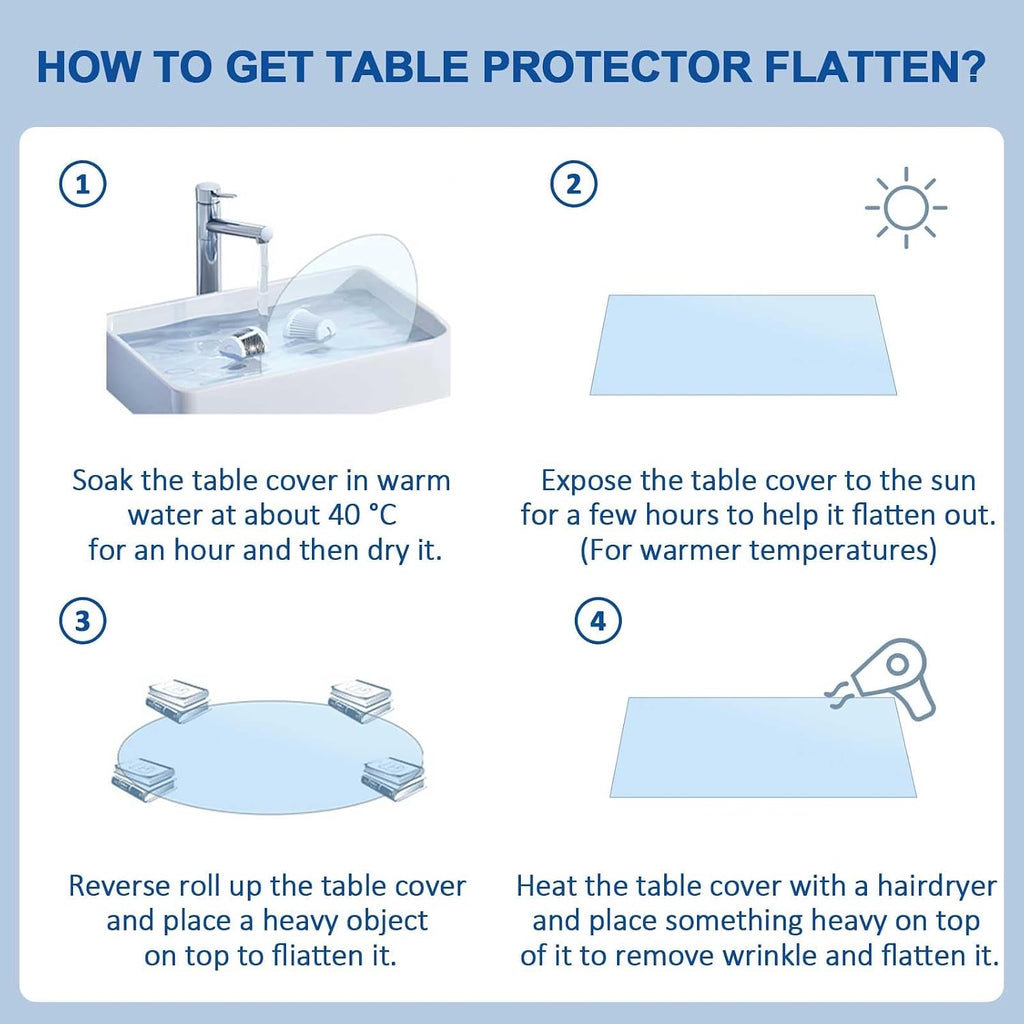 Clear Square Table Cover Protector, 2mm Thick Vinyl 100% Waterproof & Oil Proof Table Clothes, Non-Slip Heat Resistant PVC Transparent Tablecover Protector Mat for Coffee Table Hard Floor(35.4x70.9in/
