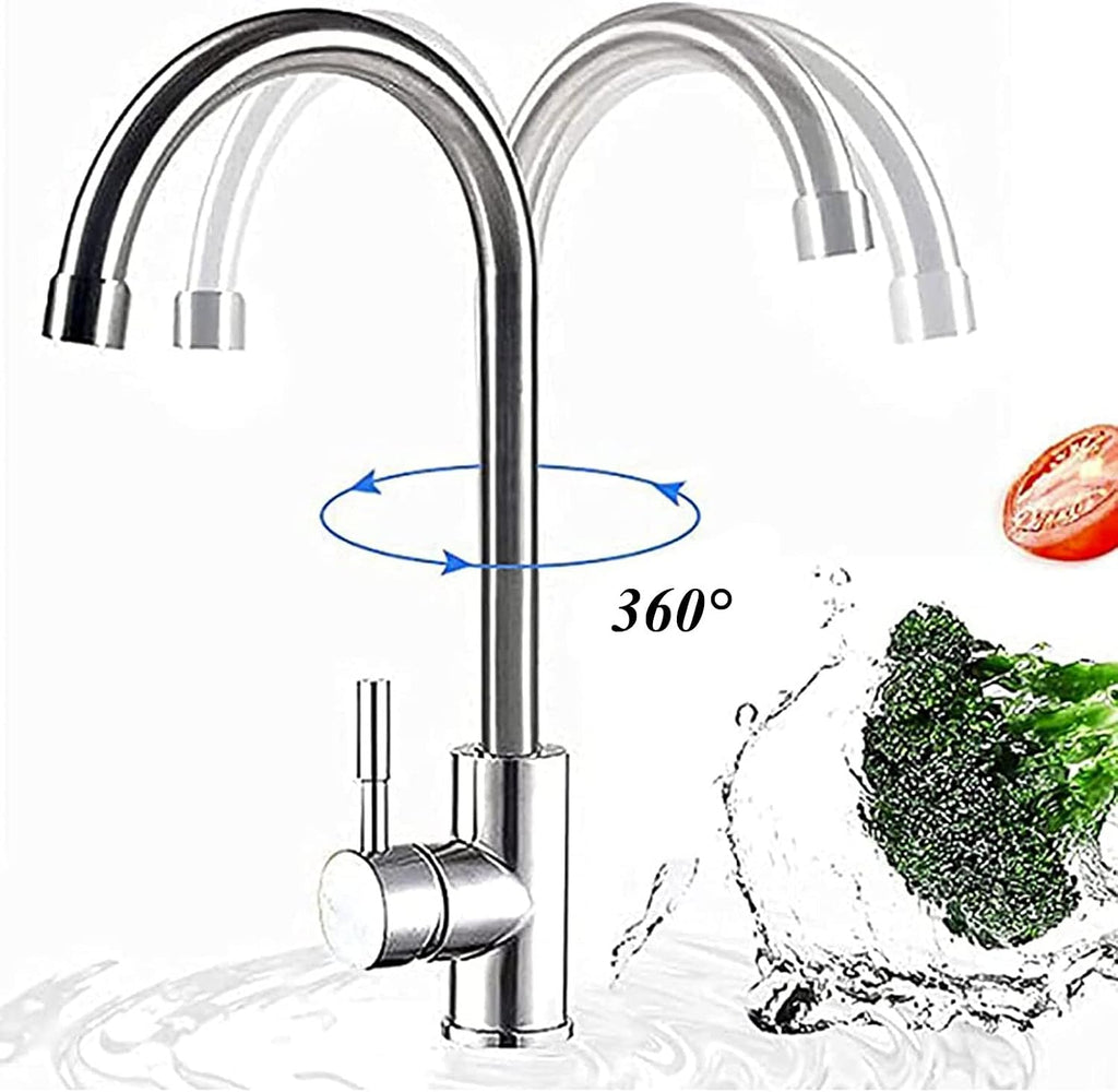 Single Bowl Sink 1 Compartment 304 Stainless Steel Commercial Kitchen Prep Utility Sink Free Standing Sink for Garage, Restaurant, Laundry Room, Indoor Outdoor